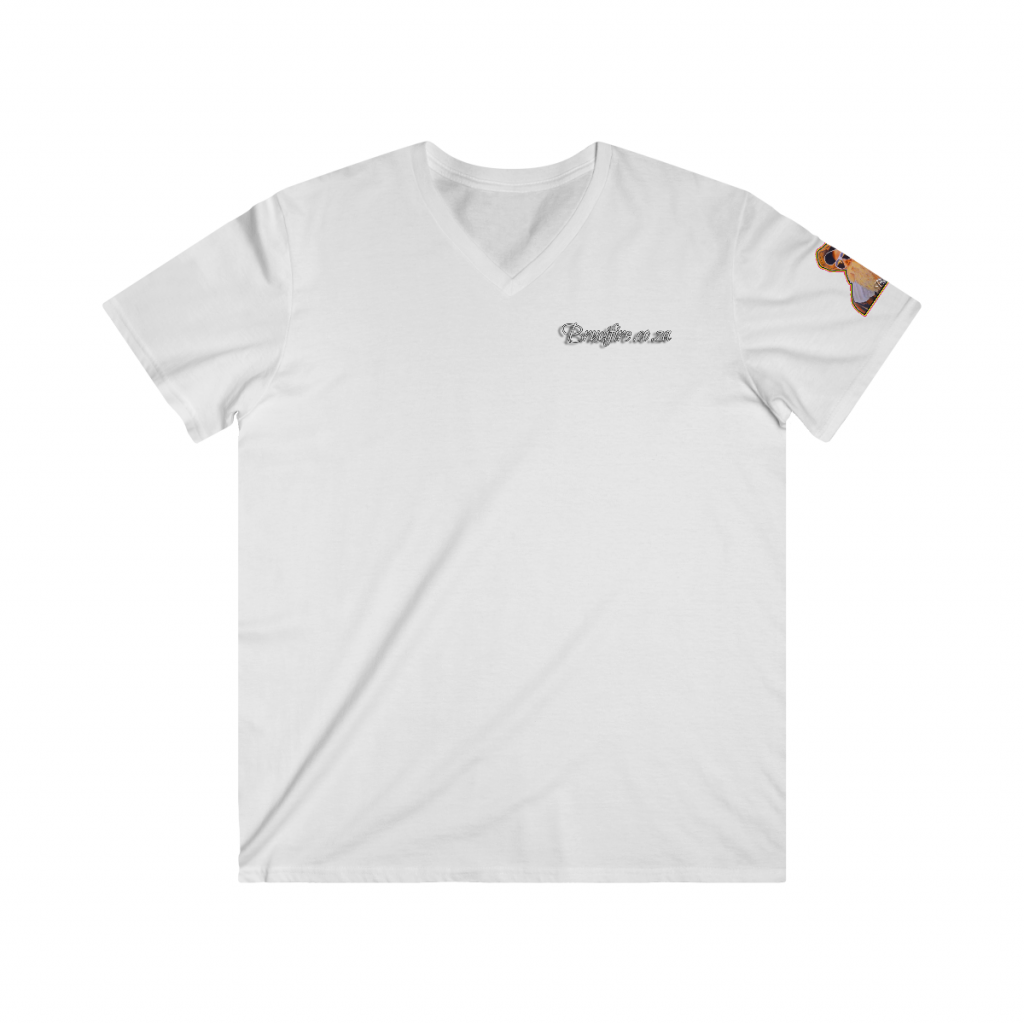 Men's Fitted V-Neck Short Sleeve Tee