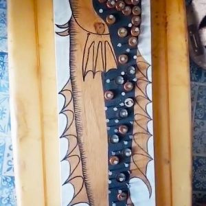 R1500 Wooden Fish Sculpture by Johnno van der Veen