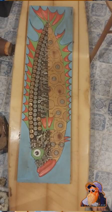 R7500 Wooden Fish Sculpture by Johnno van der Veen